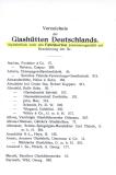 Glashütten Deutschlands 1913