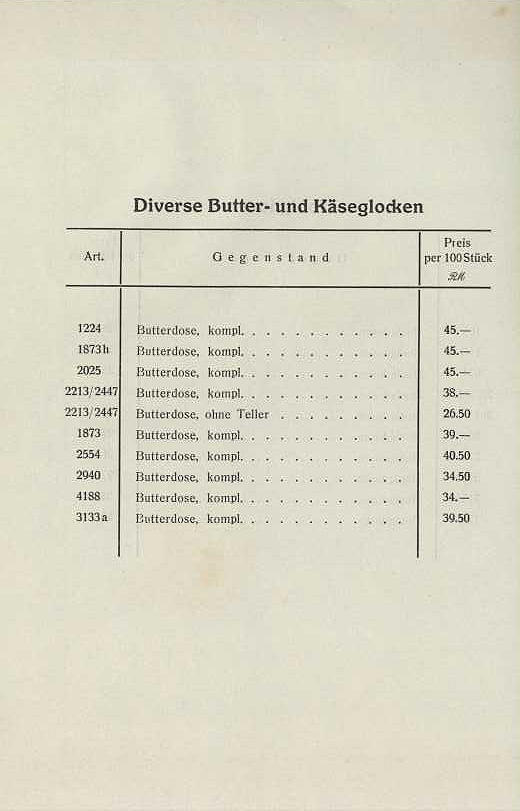 41 - Butter- und Käseglocken