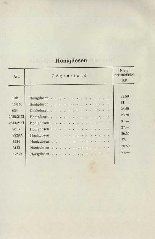 43 - Honigdosen