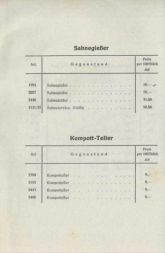 49 - Sahnegießer und Kompotteller