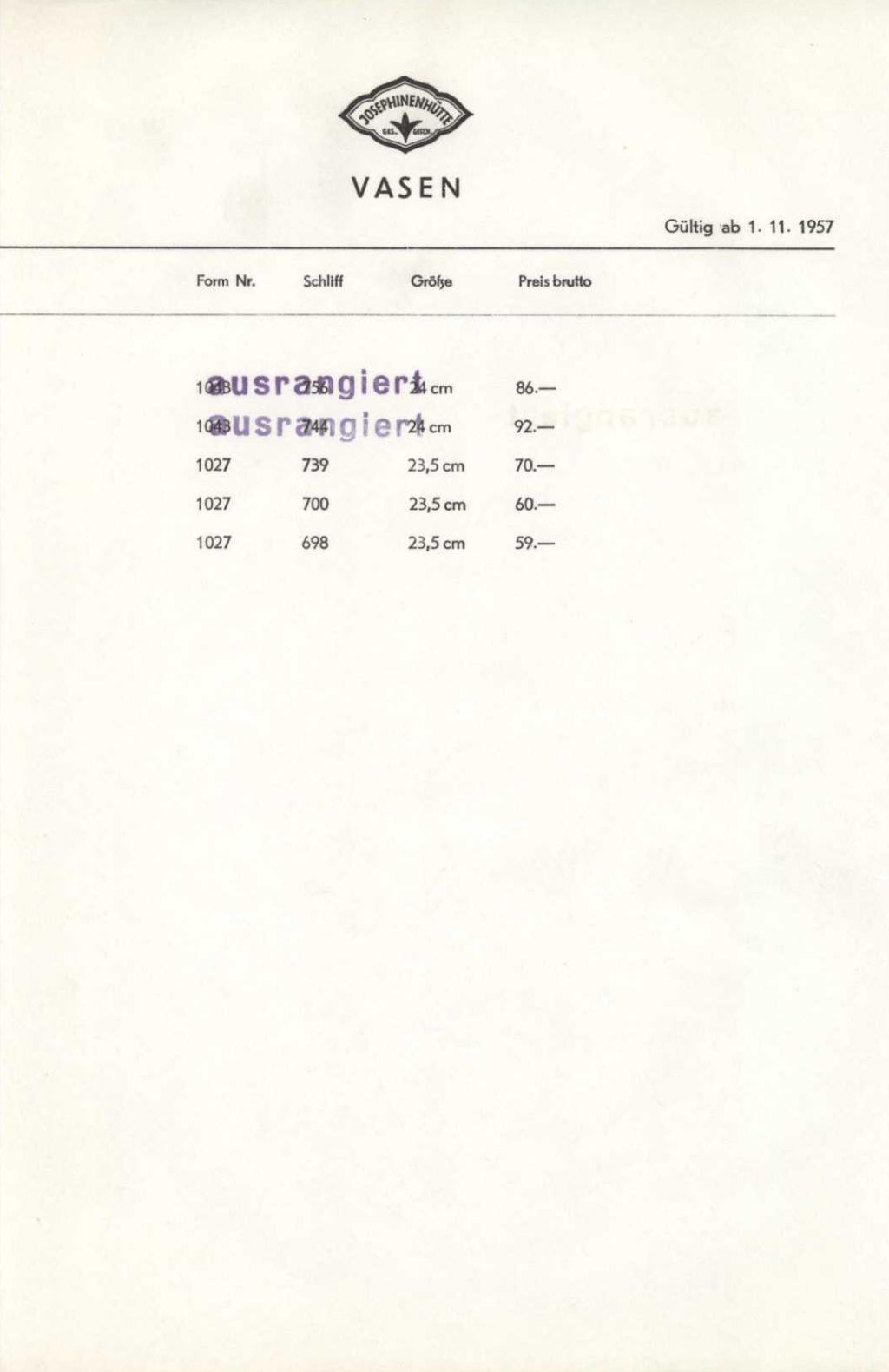 111 - Preise Tafel 53