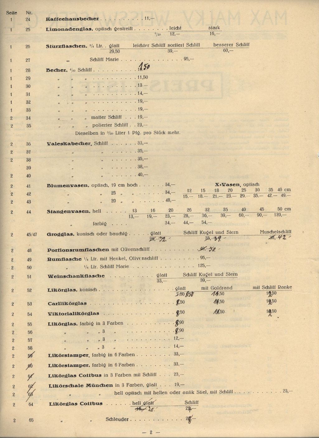 Preisliste -2-