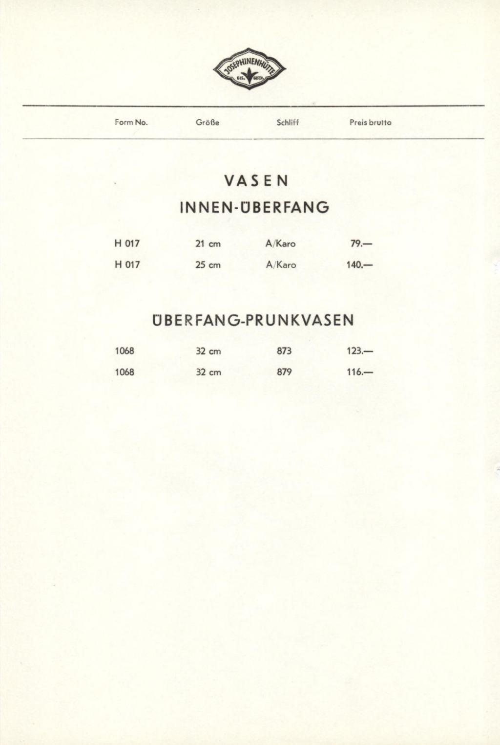 149 - Preise Tafel 72