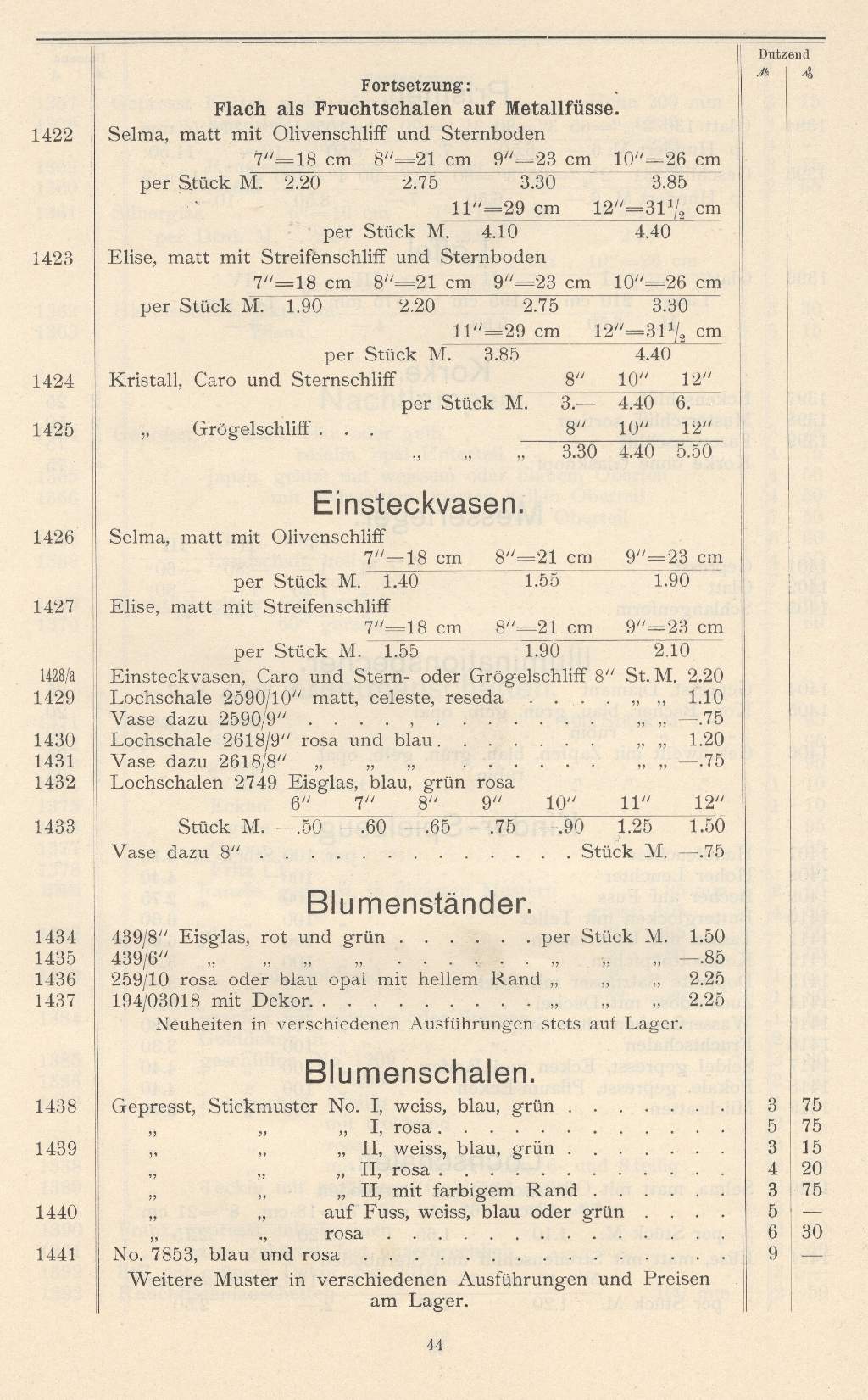 Preisliste Seite 44