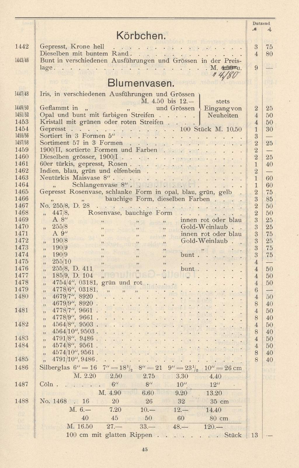 Preisliste Seite 45