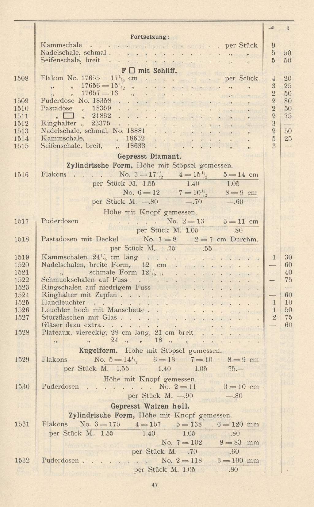 Preisliste Seite 47