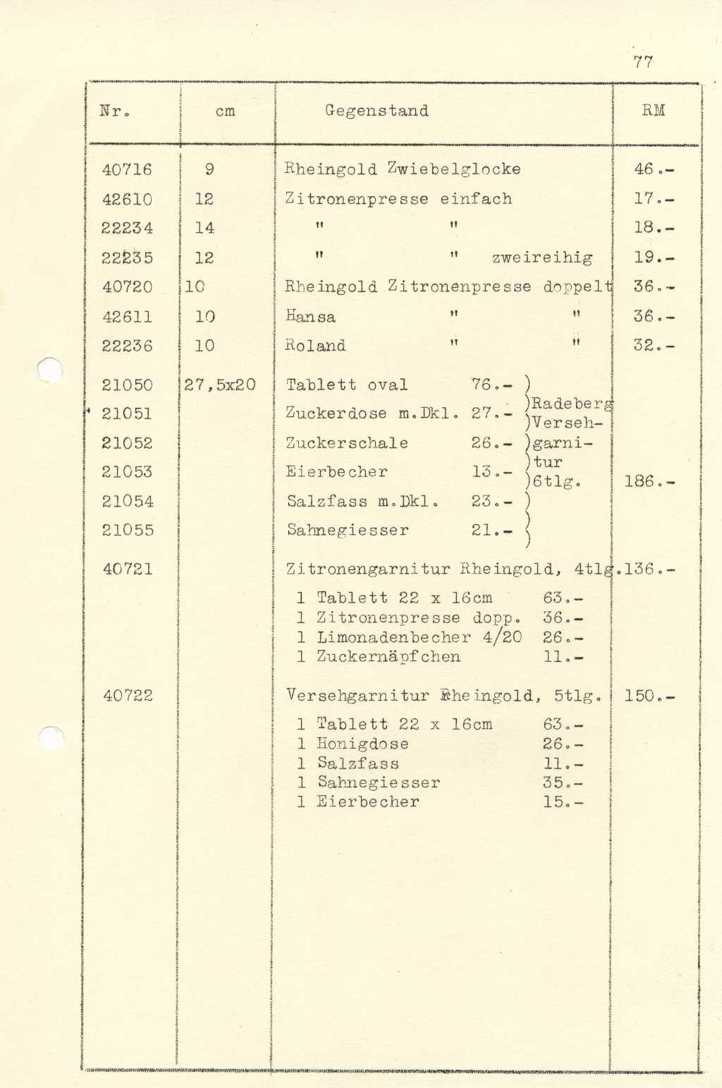 182 - Garnituren