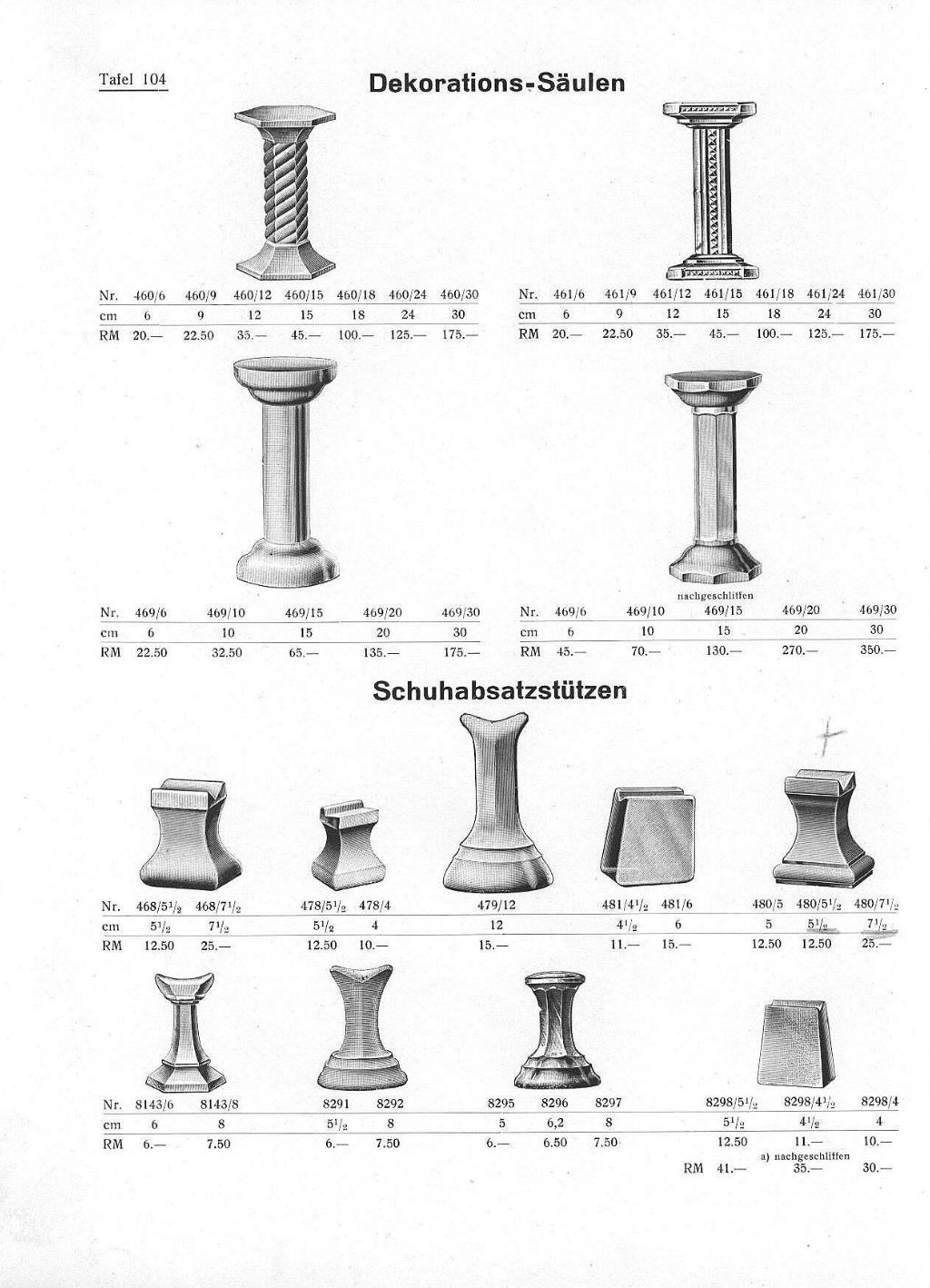 183 - Säulen und Schuhabsatzstützen