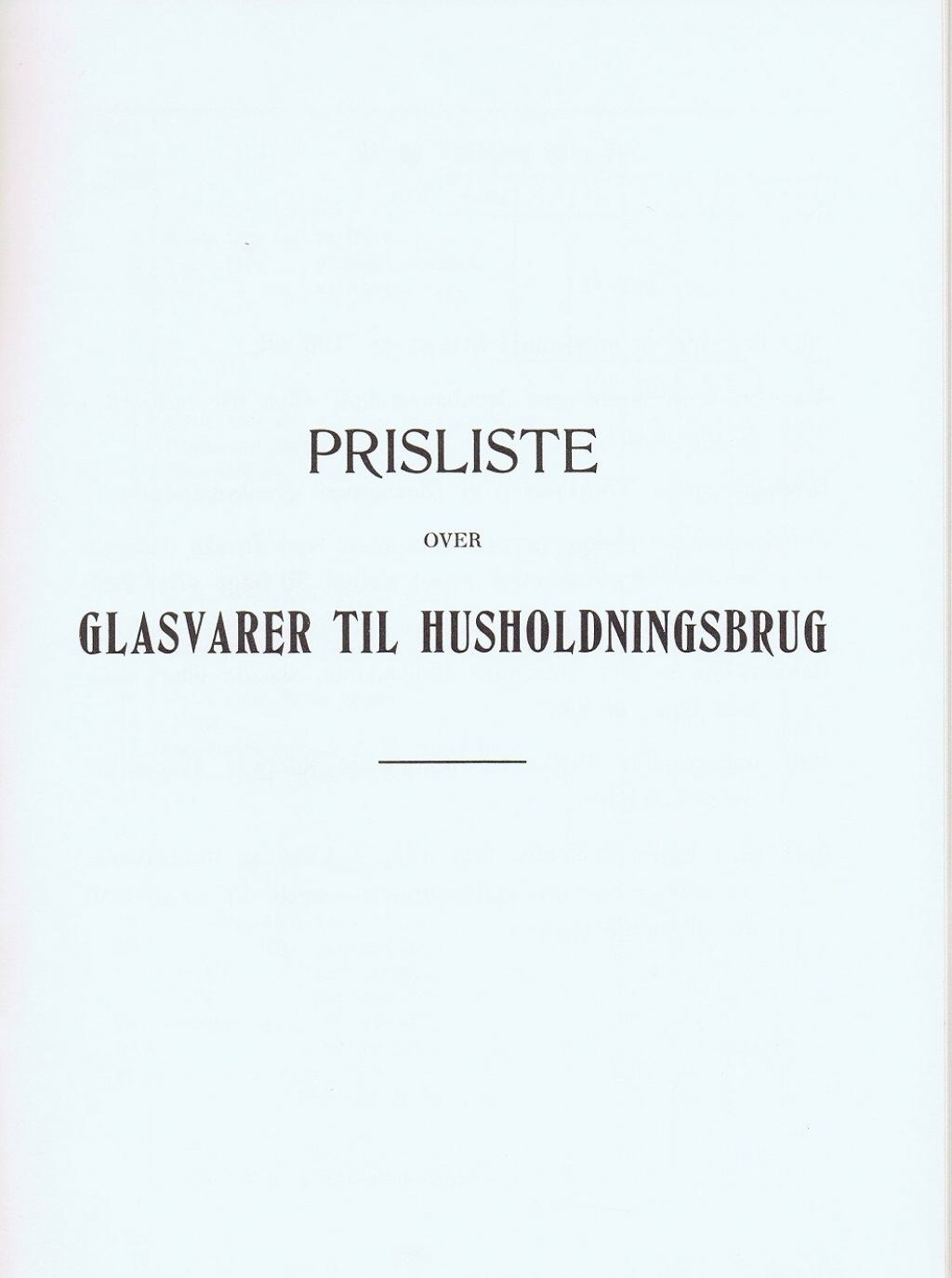 Priskurant 1