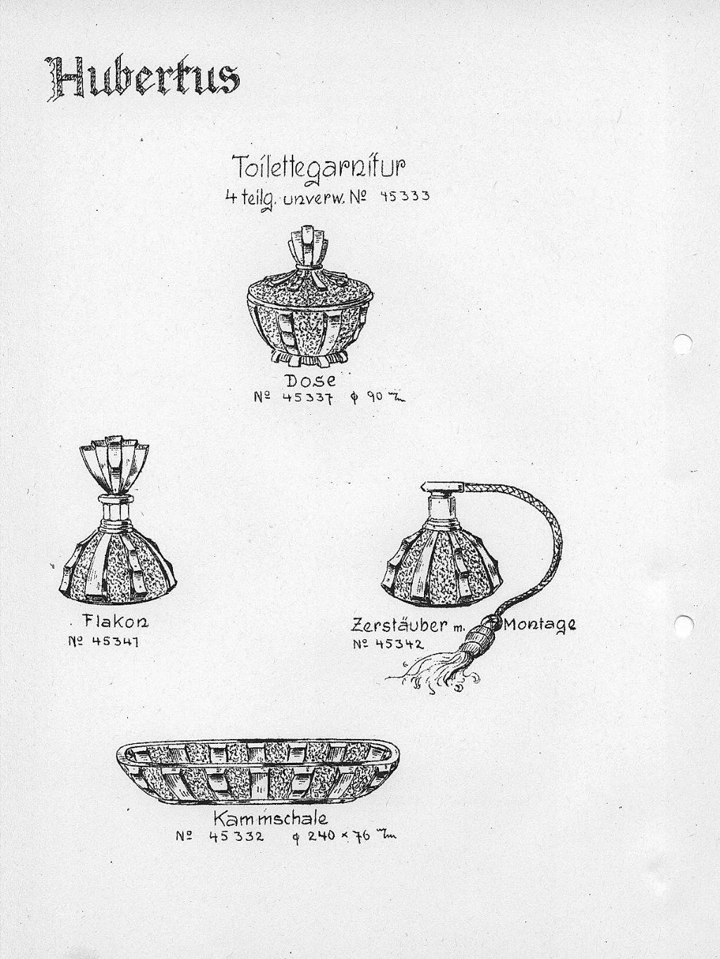 240 - Toilettegarnitur HUBERTUS 1