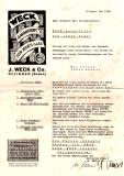 J. WECK & CO. 1938