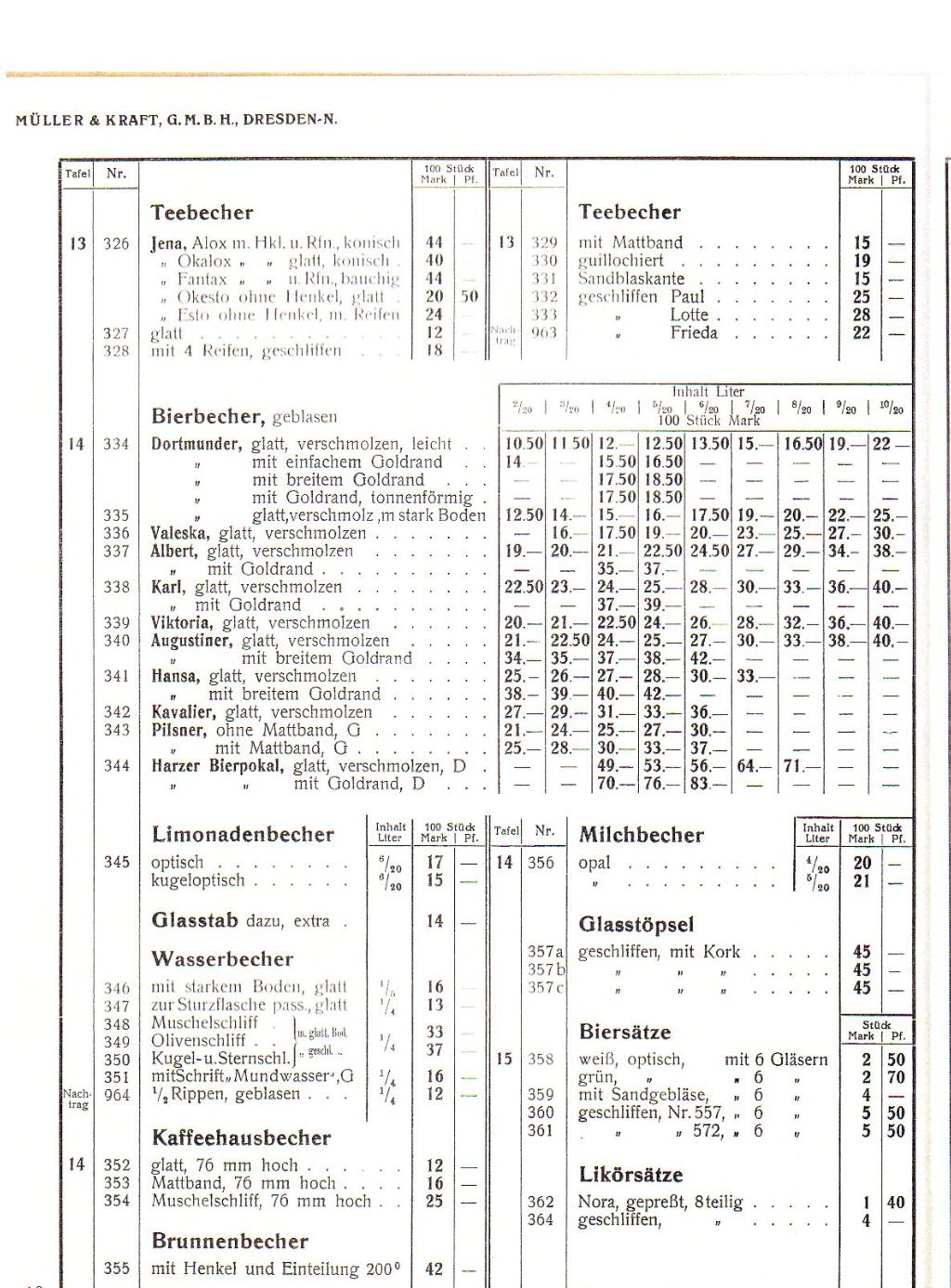 Preisliste 10