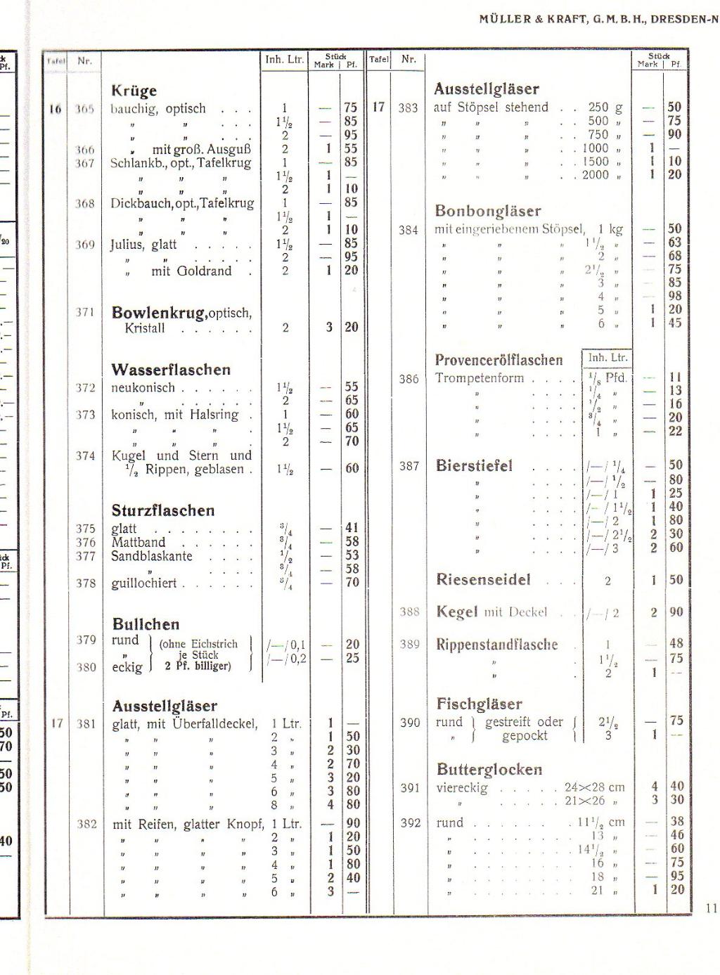 Preisliste 11