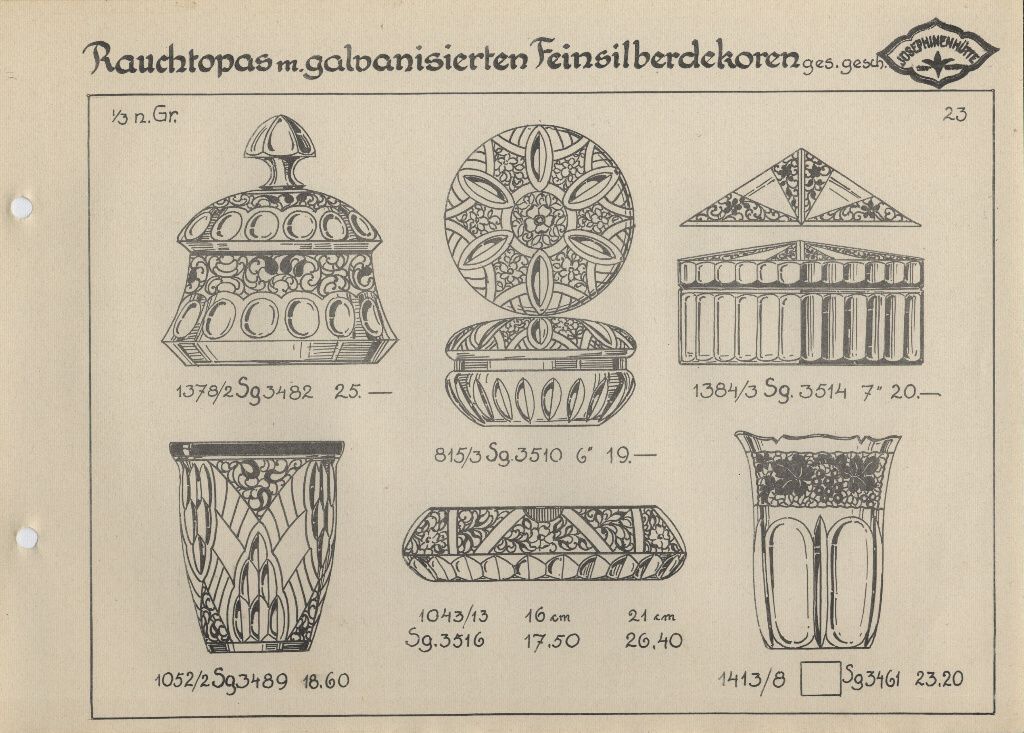 Rauchtopas mit - galvanisierten Feinsilberdekoren