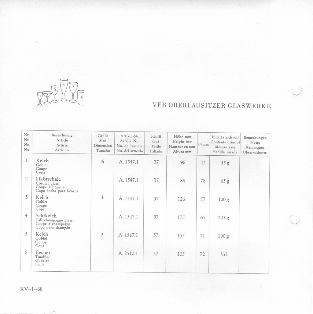 4 - Kelchgarnitur JUTTA