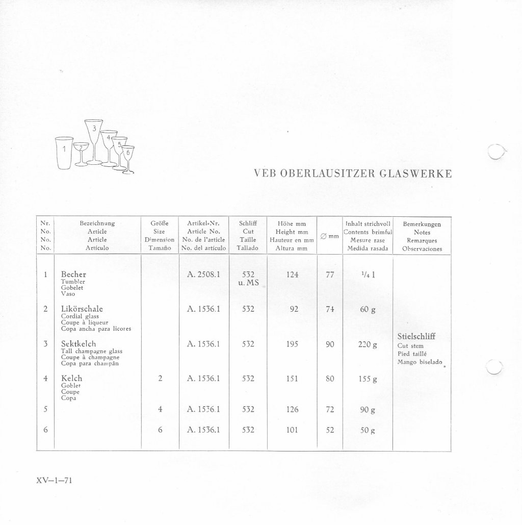 10 - Kelchgarnitur SAARBRÜCKEN