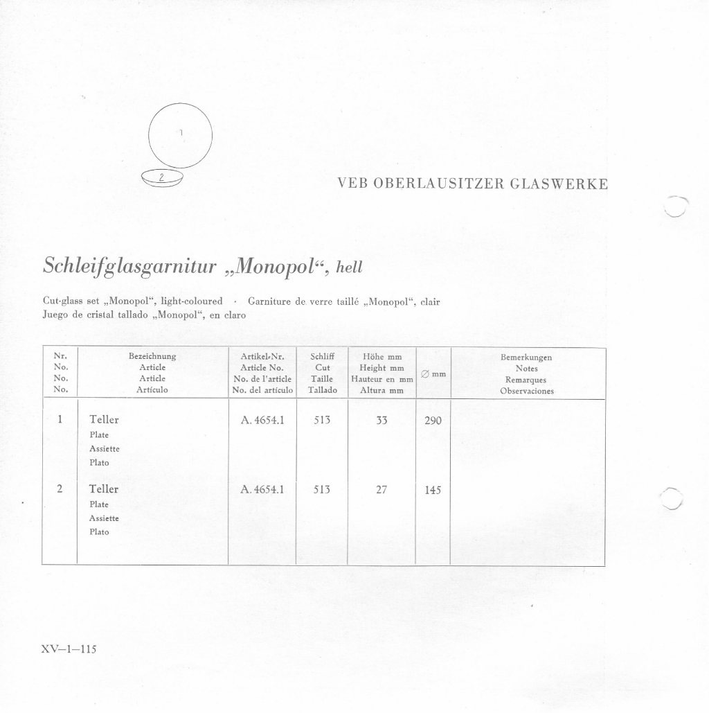 98 - Schleifglasgarnitur MONOPOL