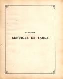 1re Partie - Services de Table