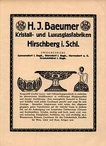 "H. J. Baeumer 1923"