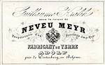 "Meyr's Neffe Visitenkarte 1900 (front)"