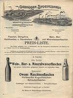 "Stoevesandt Preisliste 1910"