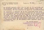 "Fabrica de Sticl&#259;rie Turda S.A. 1944<br>(back)"