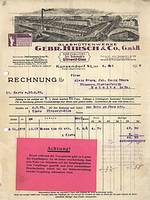"Gebr. Hirsch & Co. 1928"