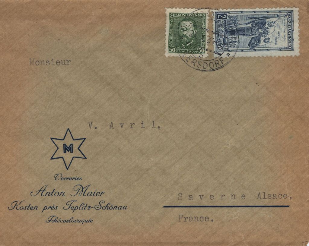 "Glasfabrik Anton Maier 1941"