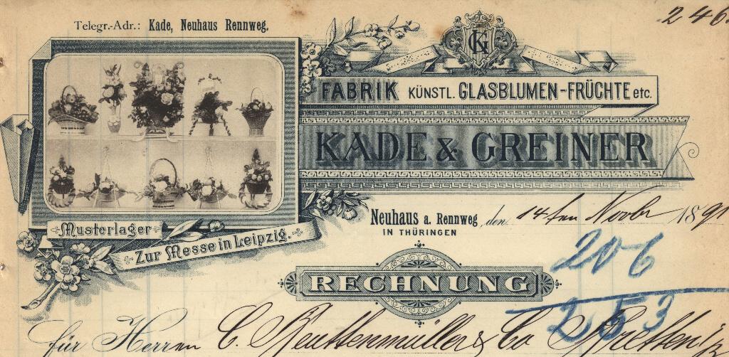 "Kade und Greiner Ausschnitt 1891"