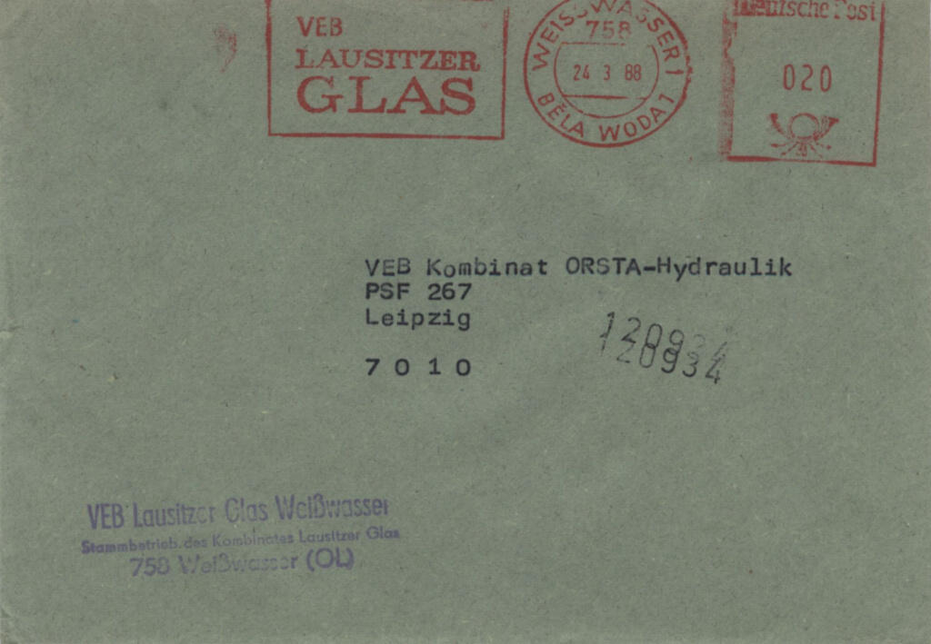 "VEB Lausitzer Glas 1988"